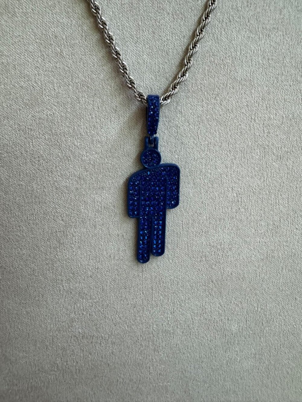 Blohsh Necklace - Blue Rhinestone - Billie Eilish Necklace - Christmas Gifts